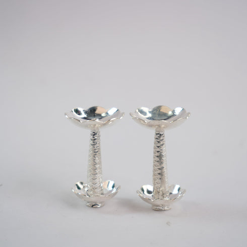 Pure Silver Agarbatti Stand with Bell 11.91g